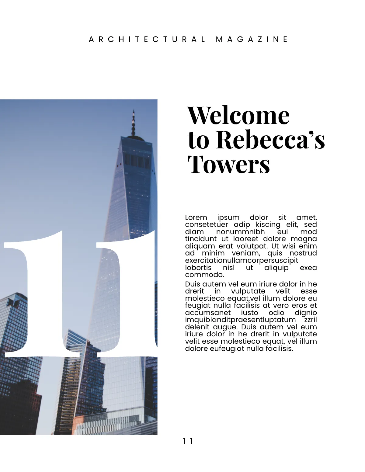 Free Architecture Magazine Template to Edit Online