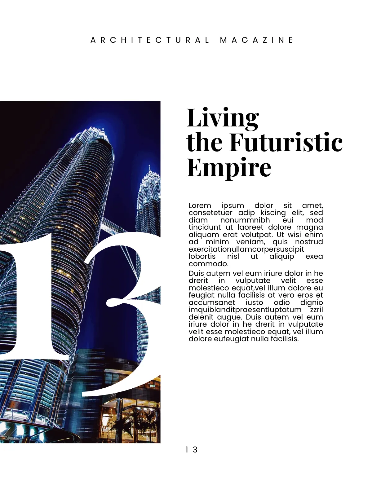 Free Architecture Magazine Template to Edit Online