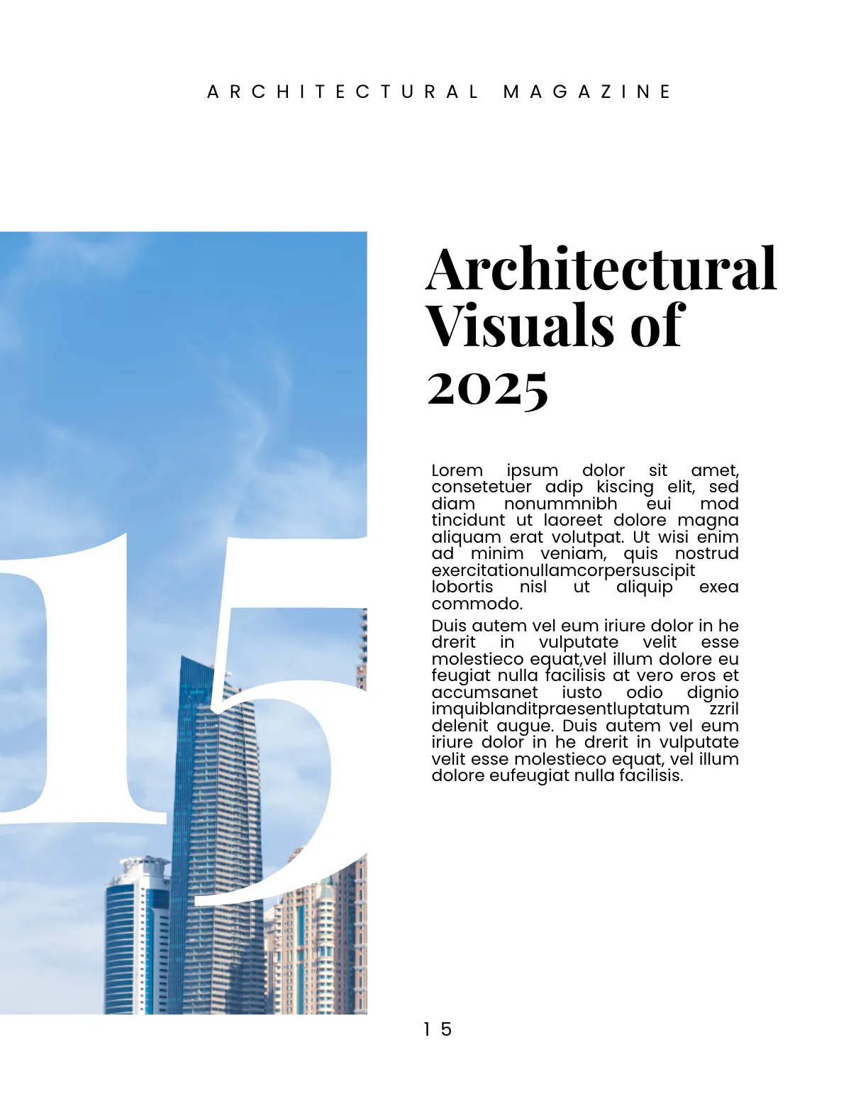 Free Architecture Magazine Template to Edit Online