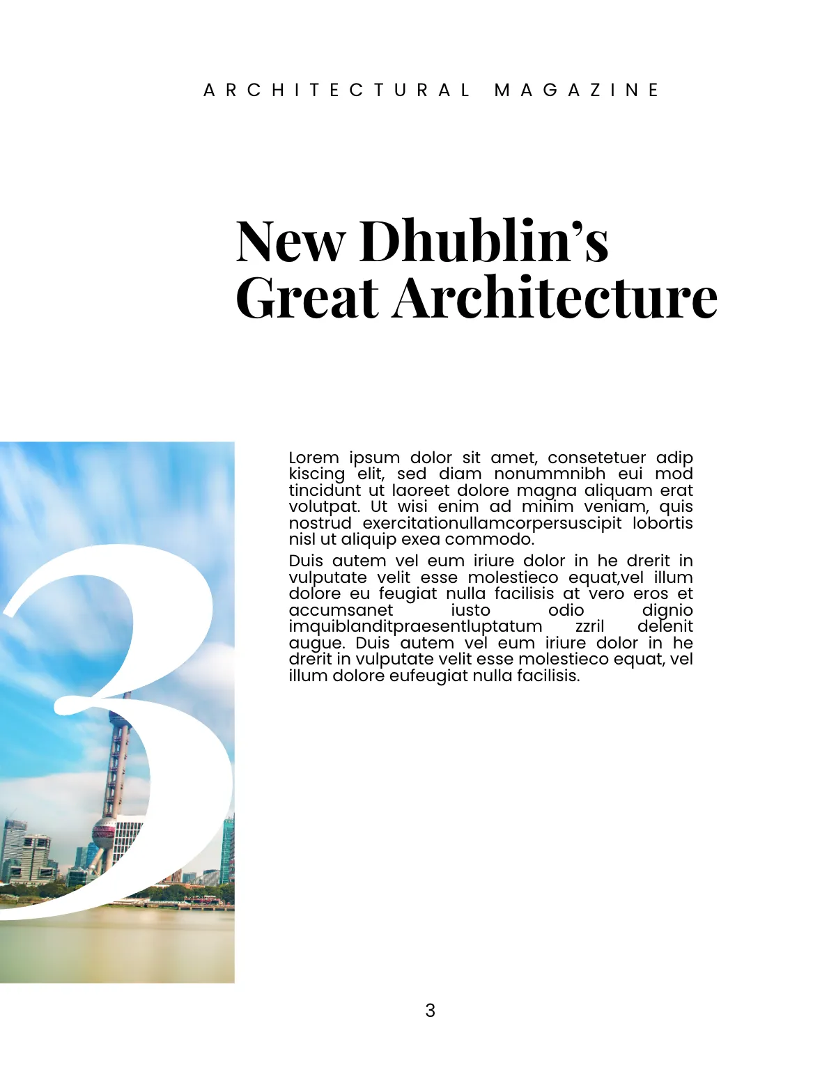 Free Architecture Magazine Template to Edit Online