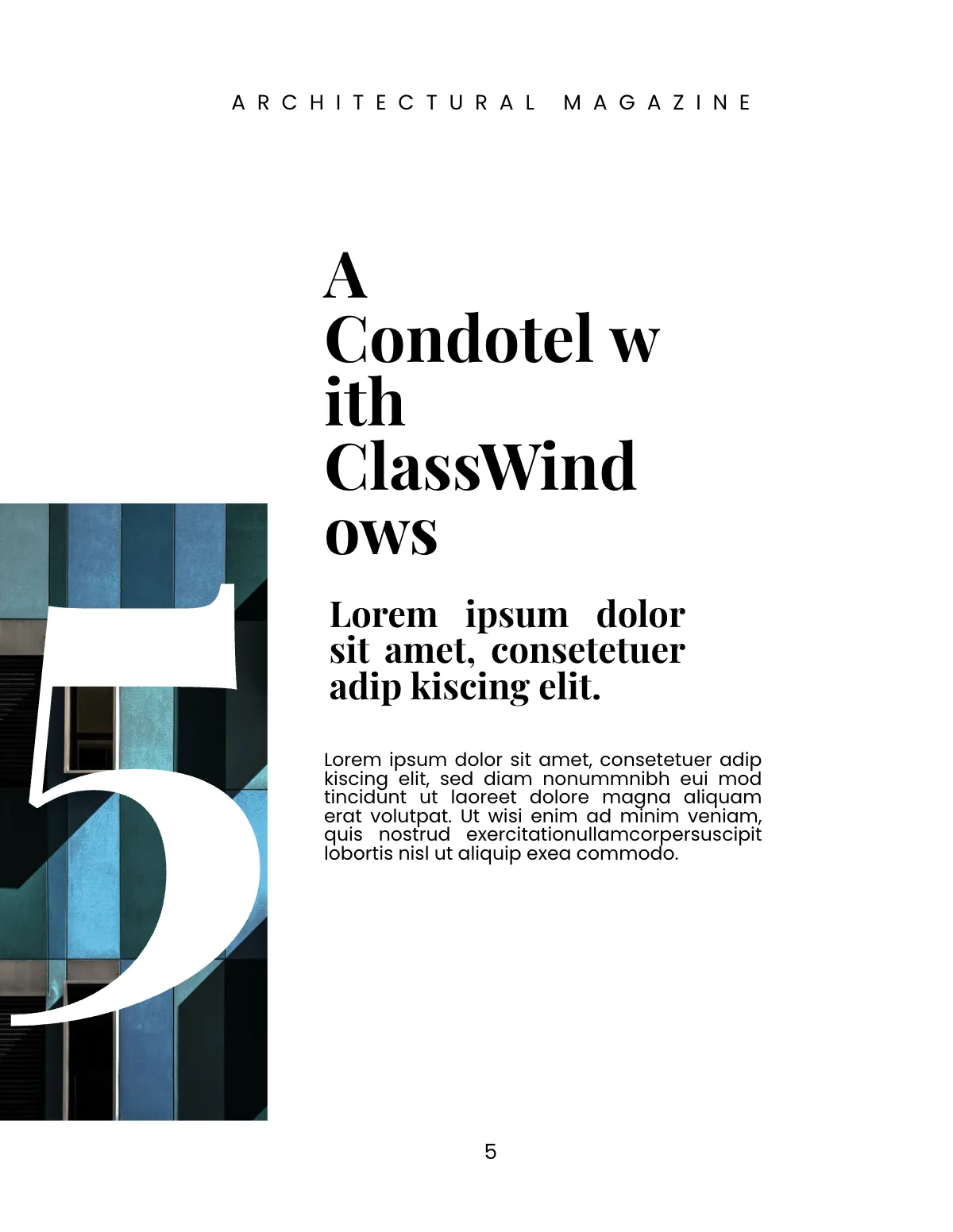 Free Architecture Magazine Template to Edit Online