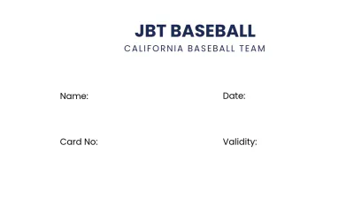 Free Baseball Card Template to Edit Online