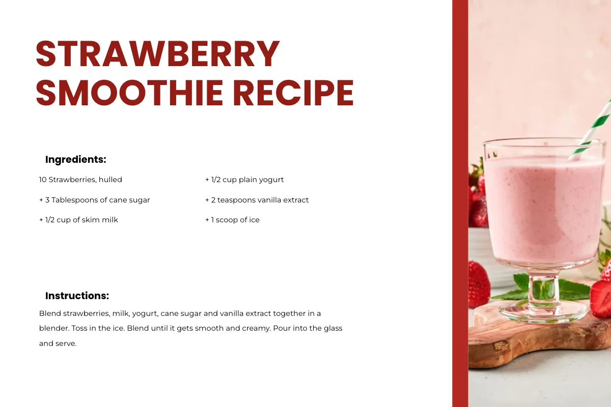 Free Recipe Card Template to Edit Online