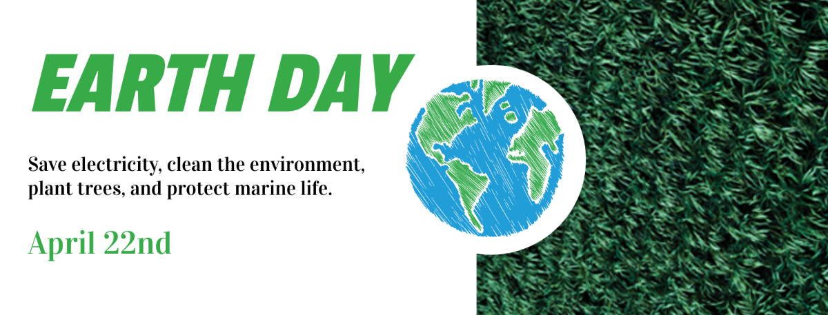 Earth Day Facebook Cover Template