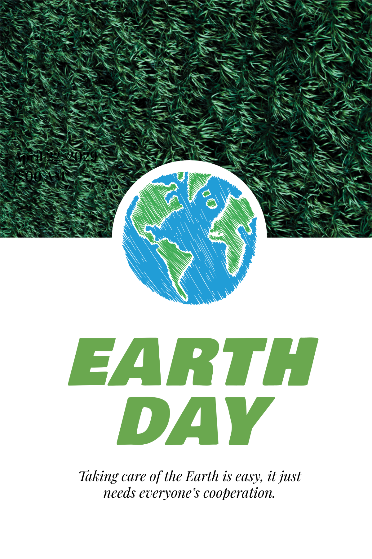 Free Earth Day Tumblr Post Template