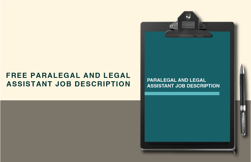 Paralegal And Legal Assistant Job Description