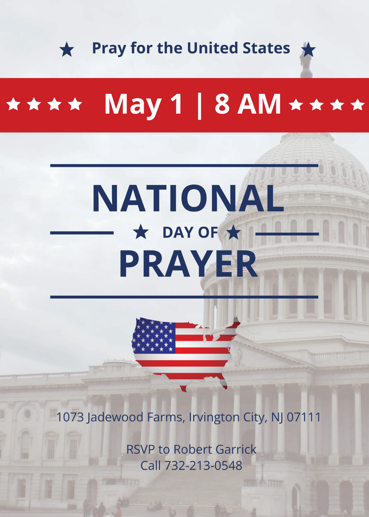 National Day of Prayer Invitation Template