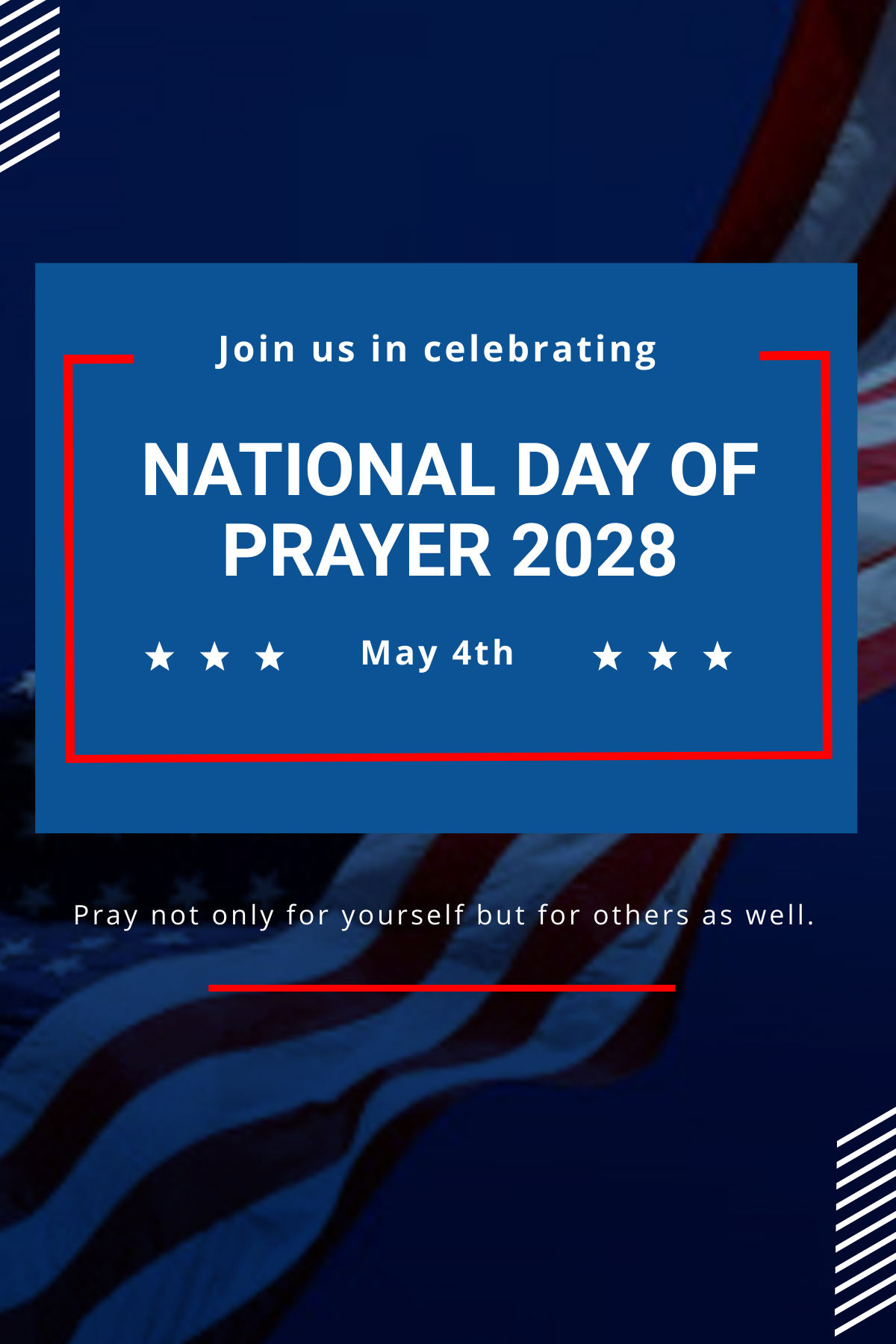 National Day of Prayer Pinterest Pin Template