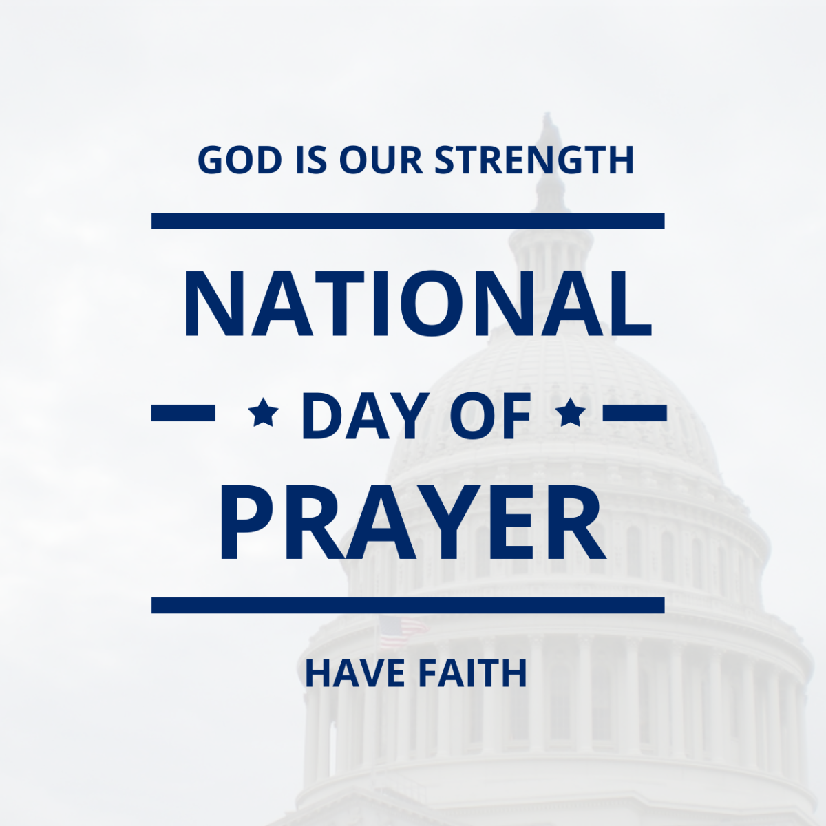 National Day of Prayer Tumblr Profile Photo Template