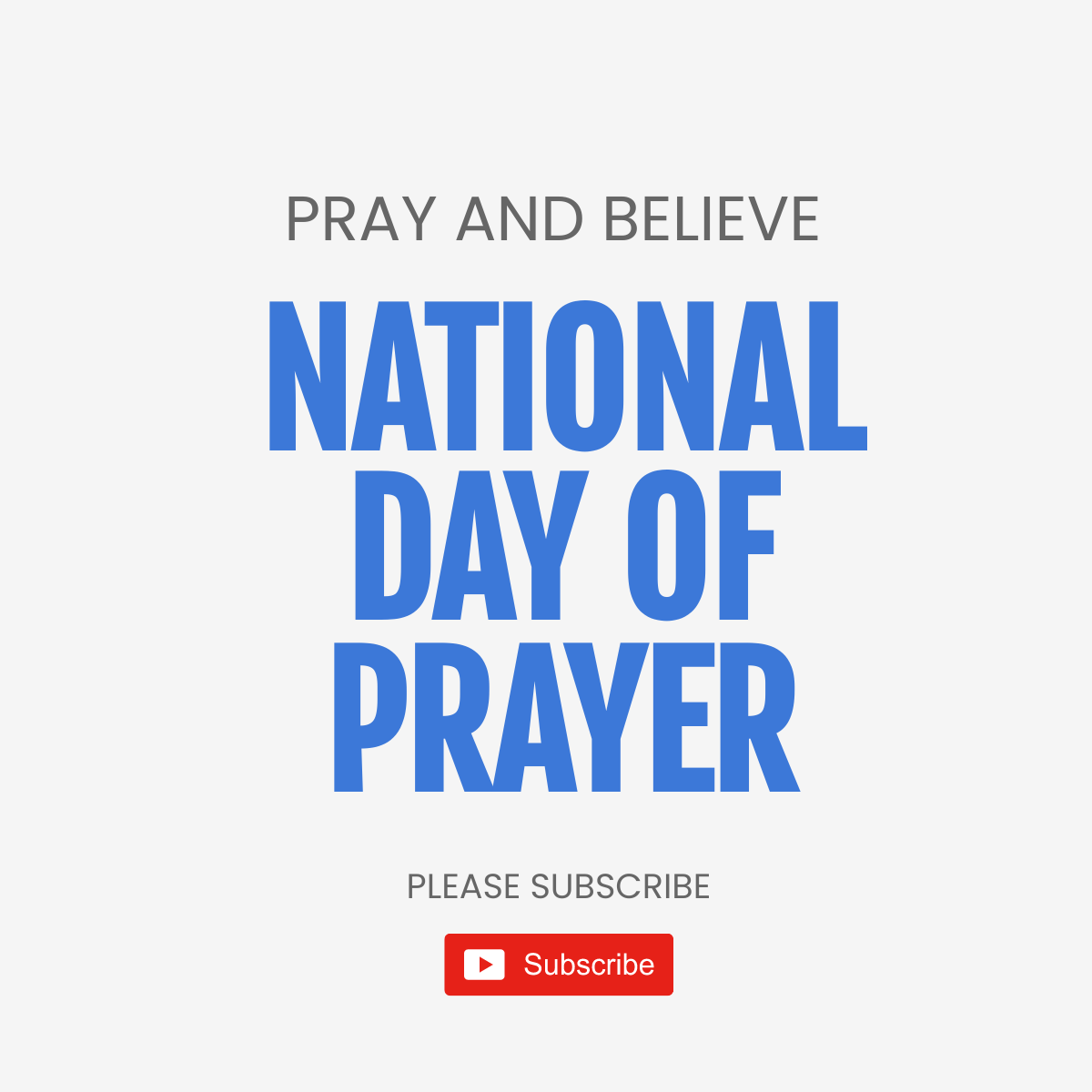 National Day of Prayer YouTube Profile Photo Template