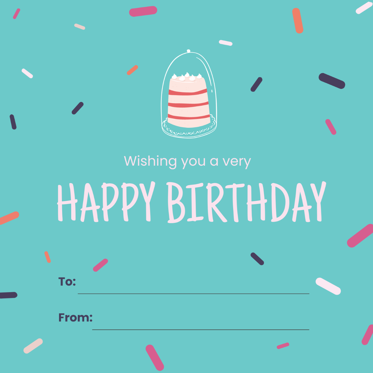 Free Happy Birthday Gift Label Template