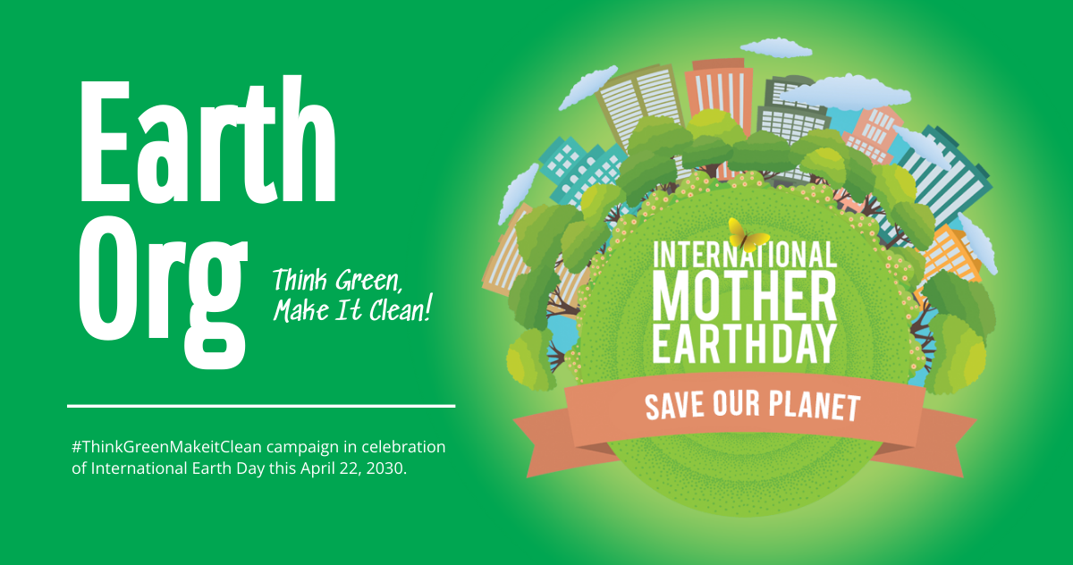 Free International Earth Day Facebook Post Template