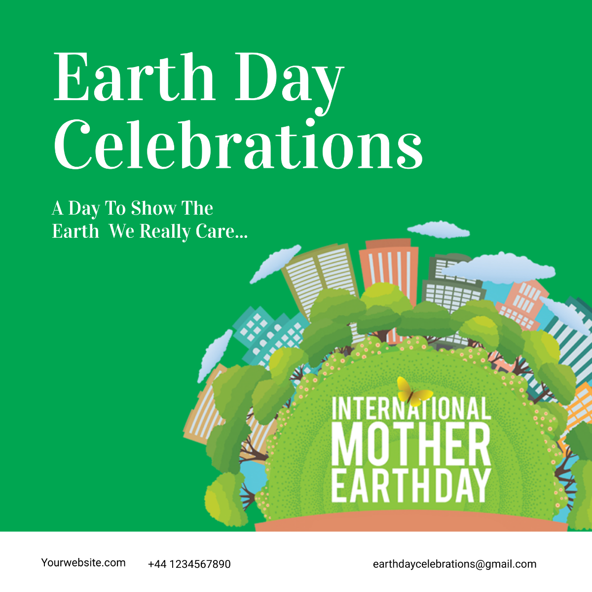 Free International Earth Day Instagram Post Template
