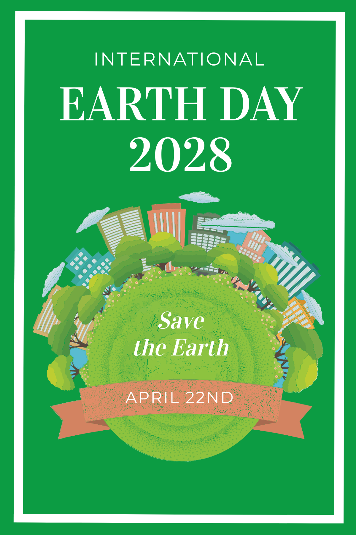 Free International Earth Day Tumblr Post Template