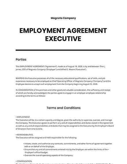 26+ FREE HR Agreement Templates [Edit & Download] | Template.net