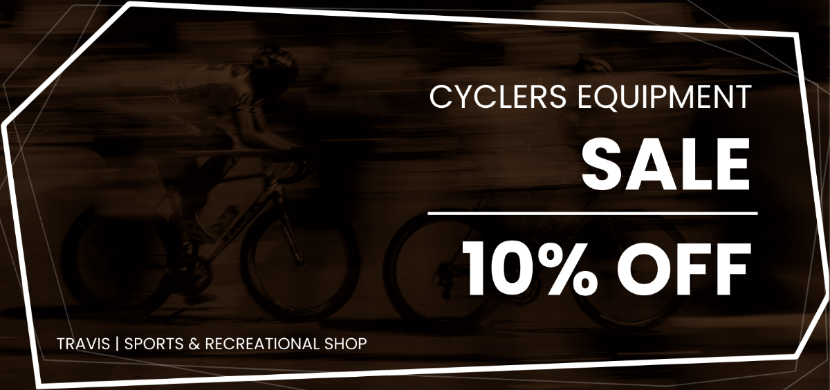 Cycling Store Discount Voucher Template