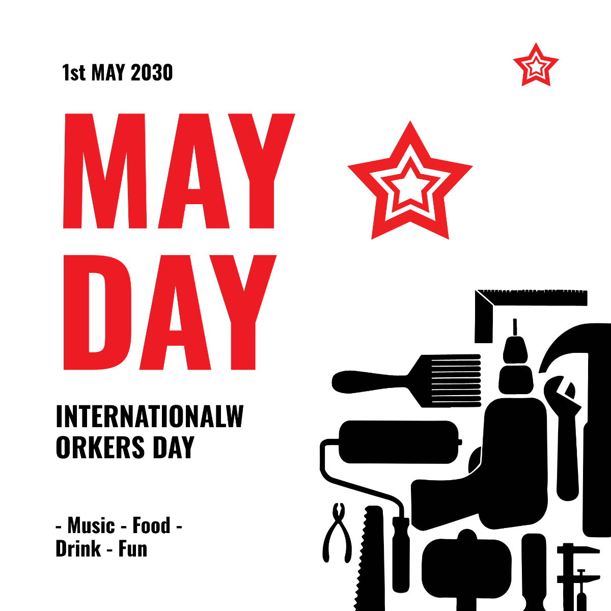 May Day Instagram Post