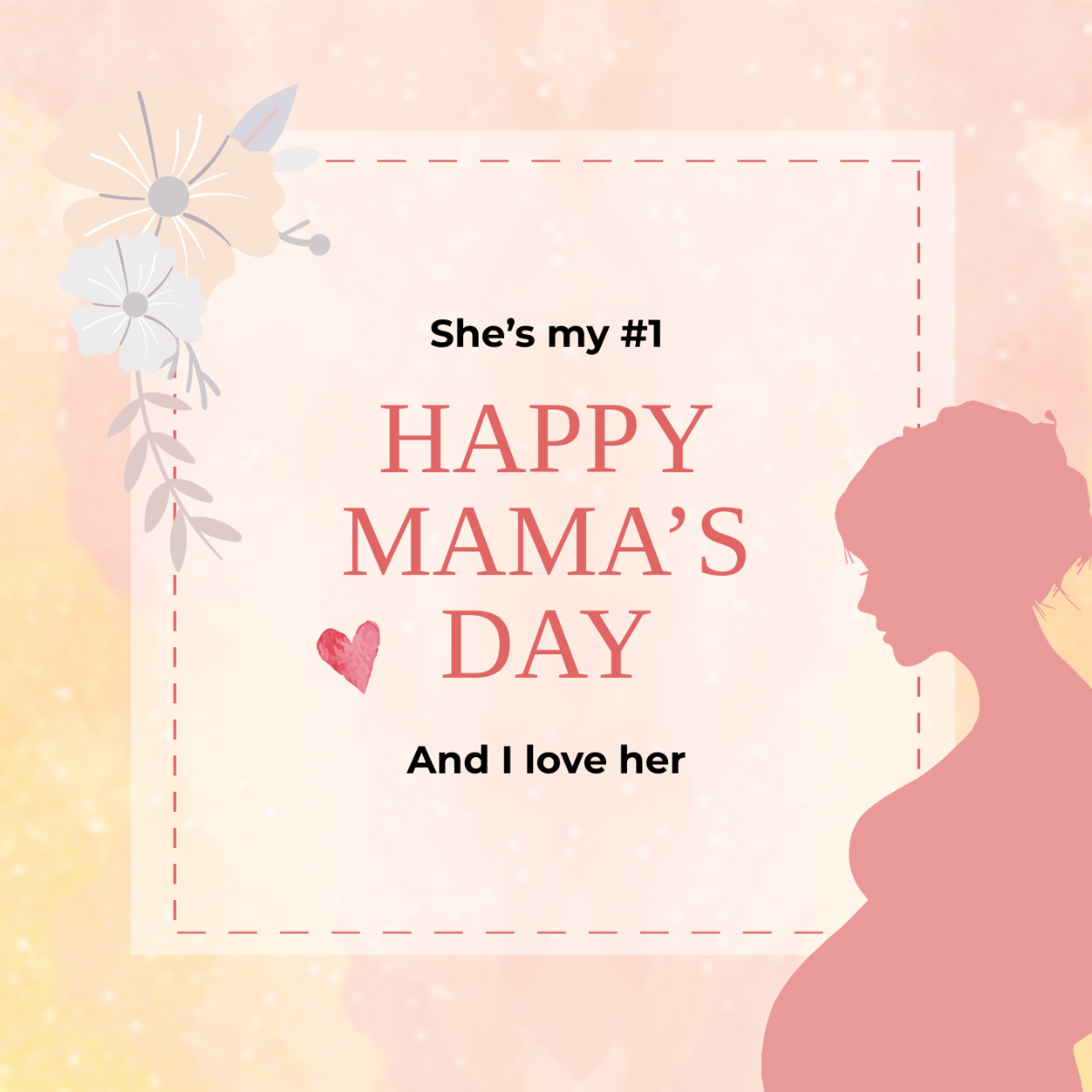 Mother's Day Facebook Profile Photo Template