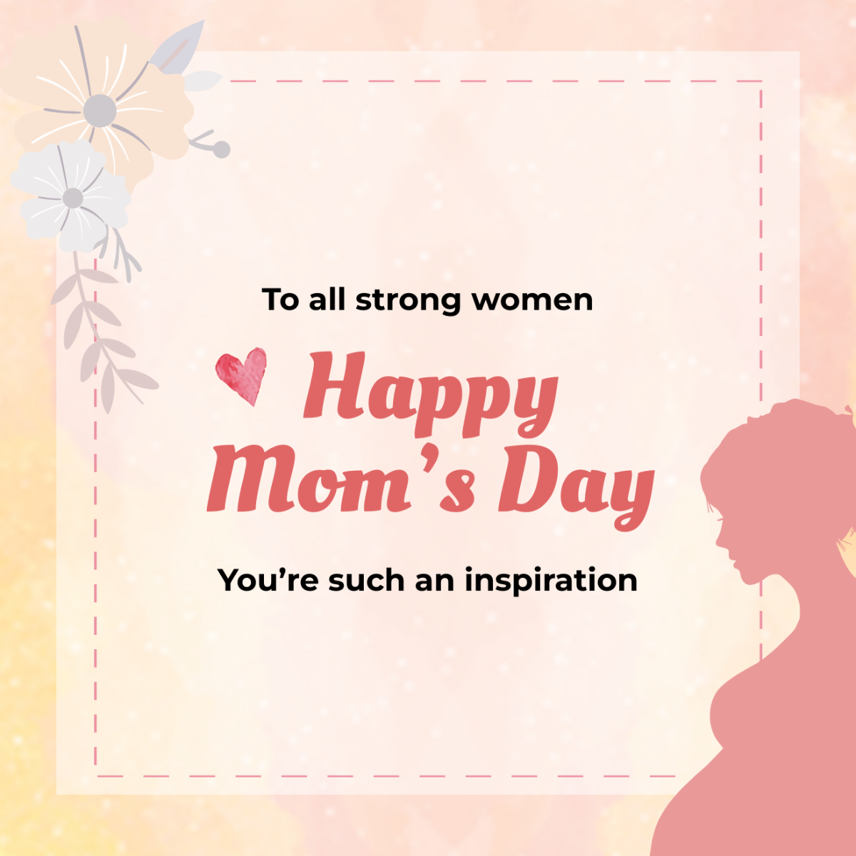 Free Mother's Day Pinterest Profile Photo Template