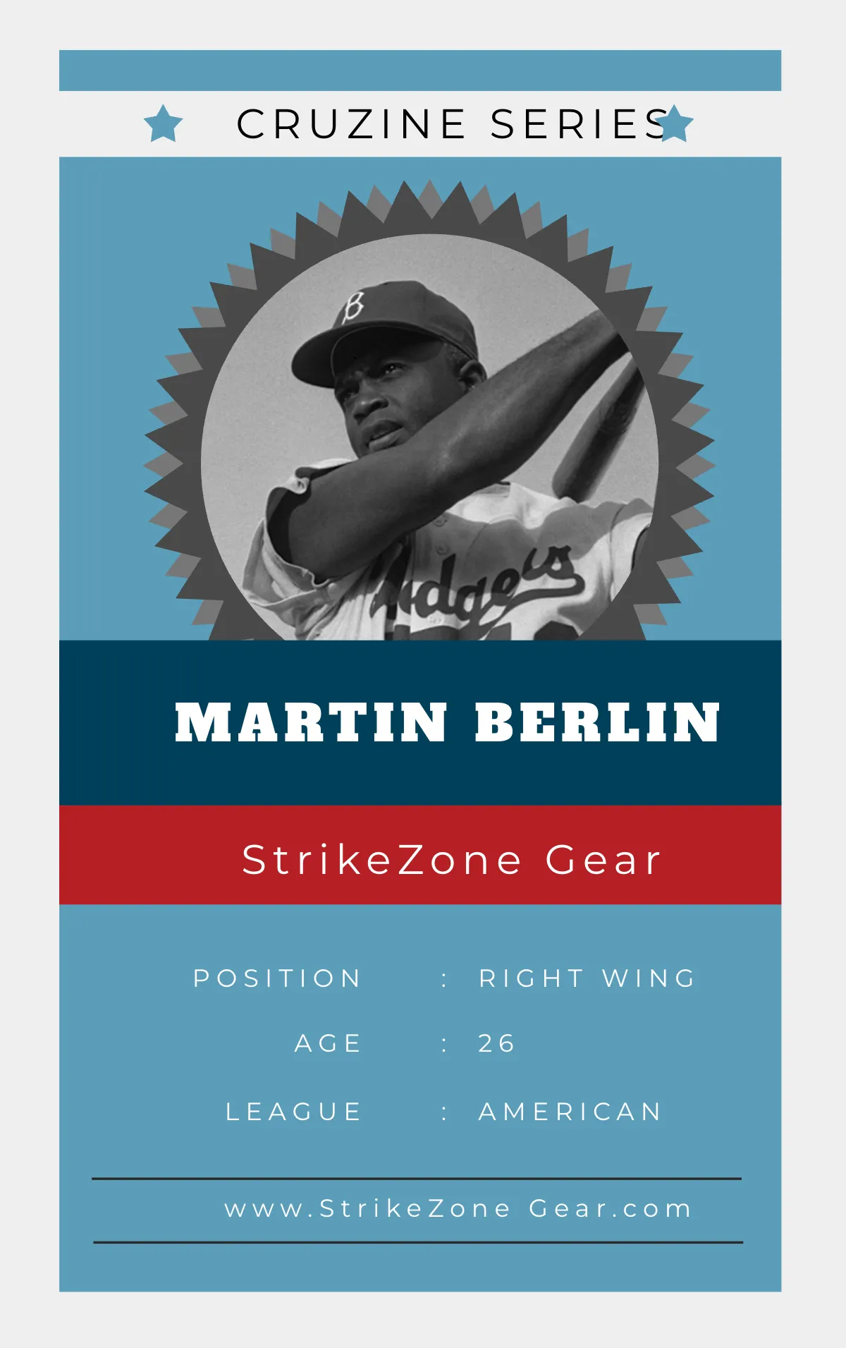 Free Baseball Trading Card Template to Edit Online