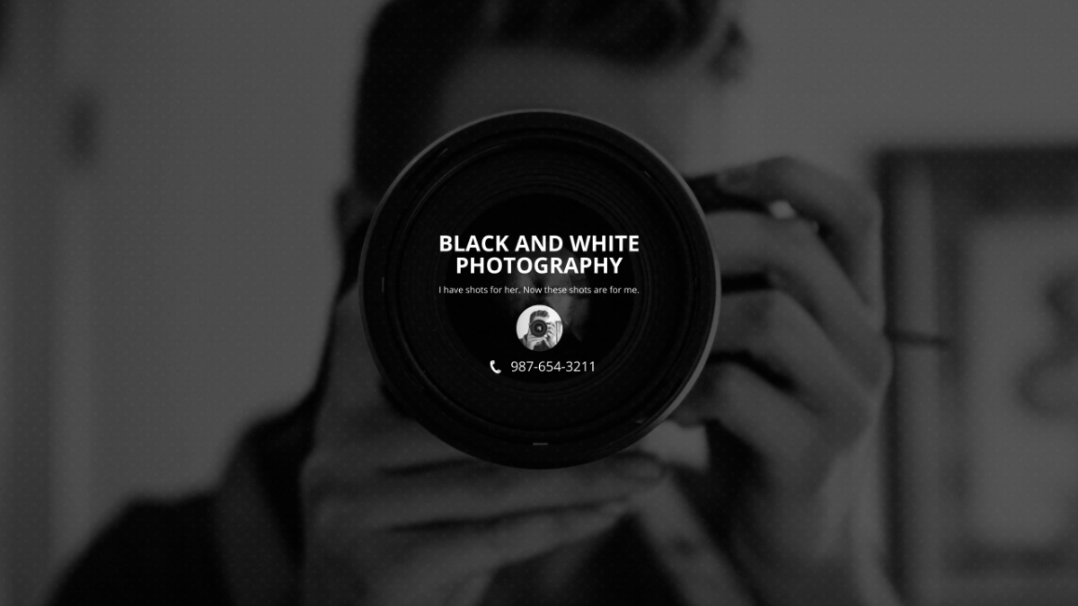 Black and White YouTube Channel Template