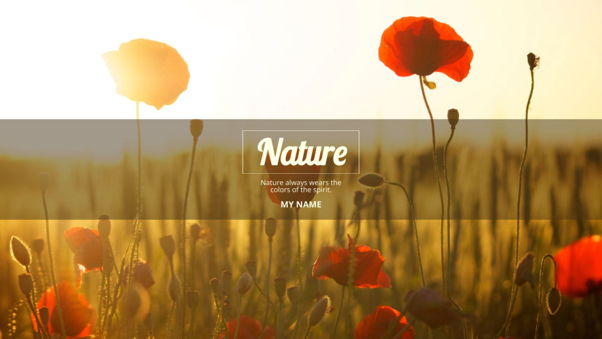 Nature YouTube Channel Art Template