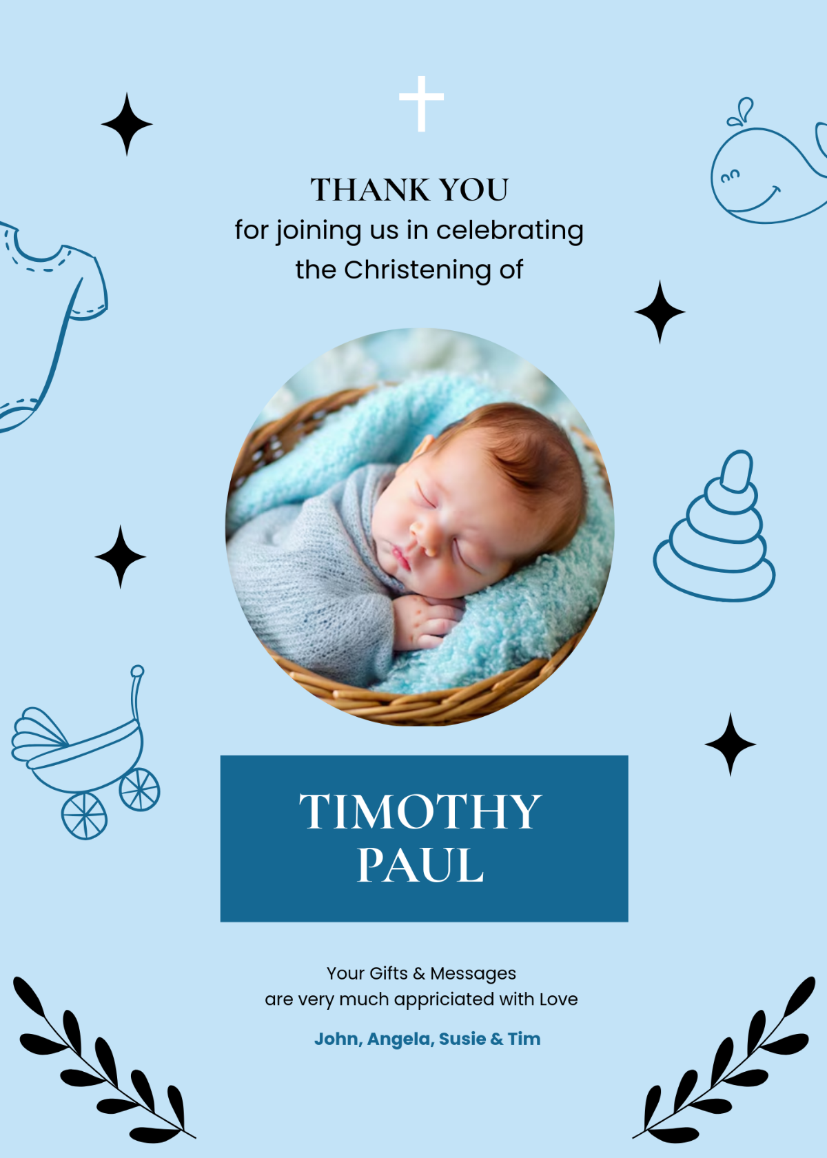 Thank You Card Template - Edit Online & Download