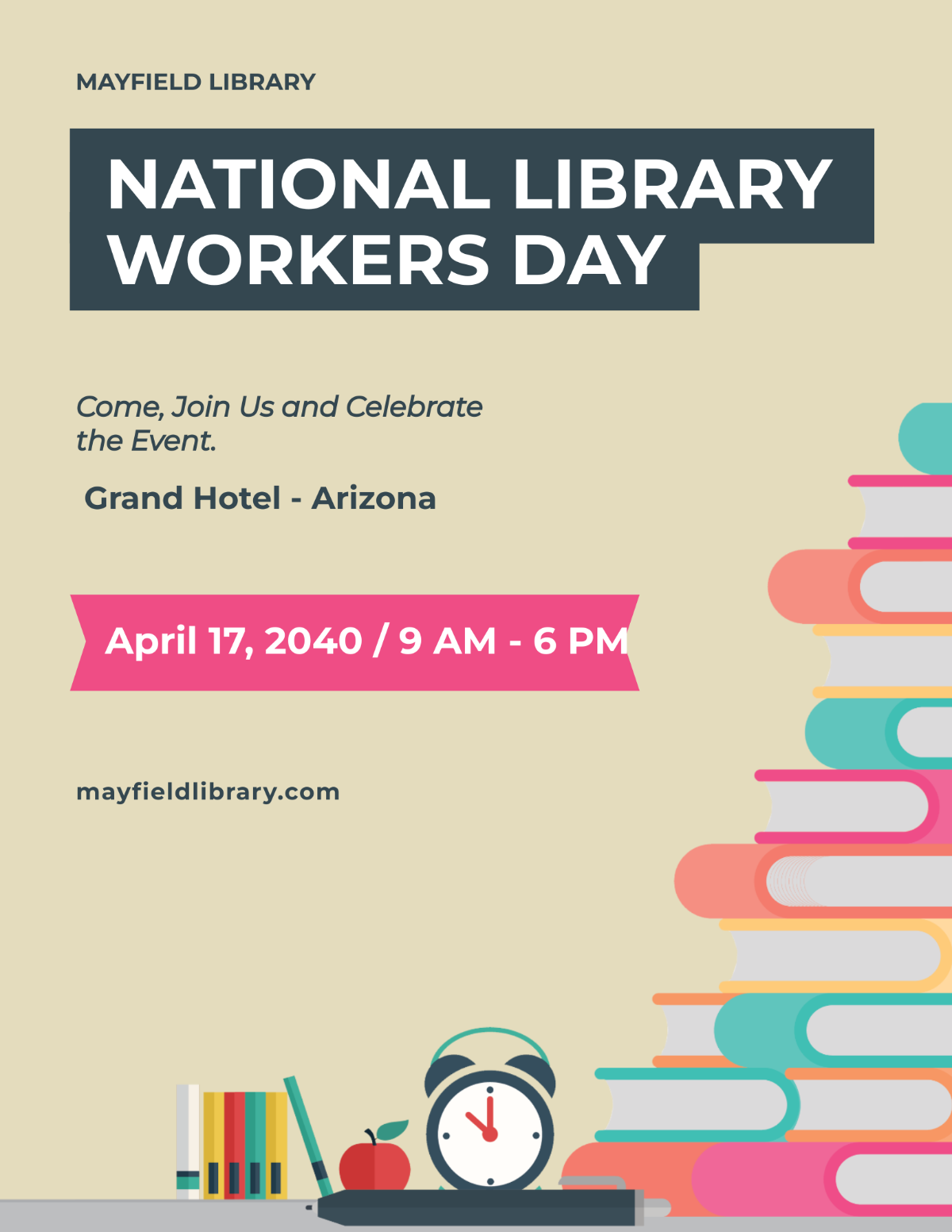 National Library Workers Day Flyer