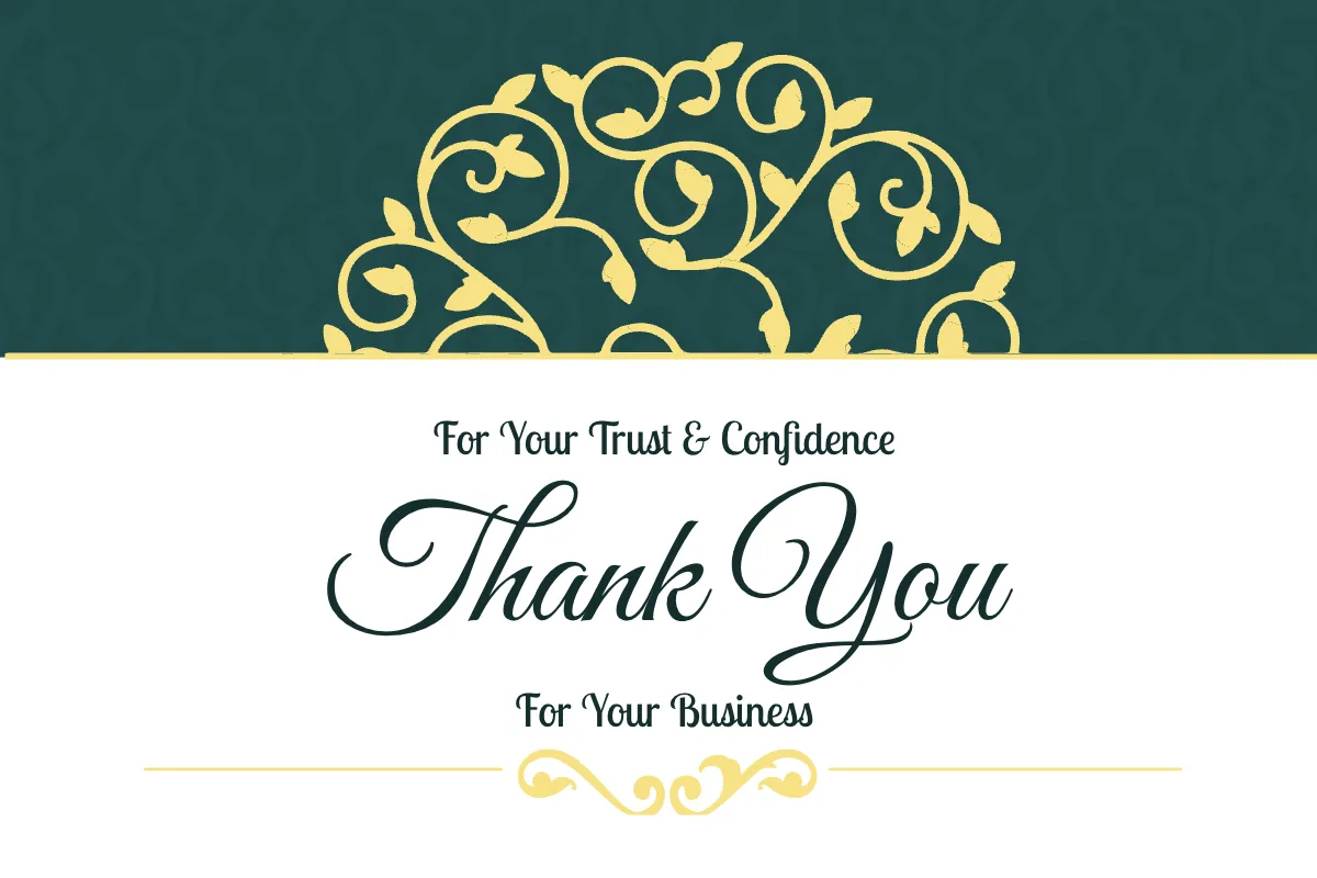 Free Personalized Thank You Card Template to Edit Online