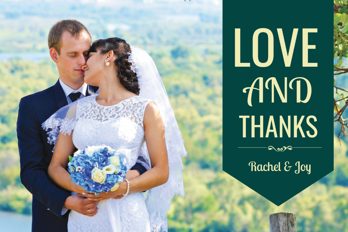 Personalized Thank You Card Template