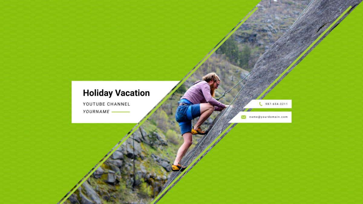 YouTube Vacation Channel Template