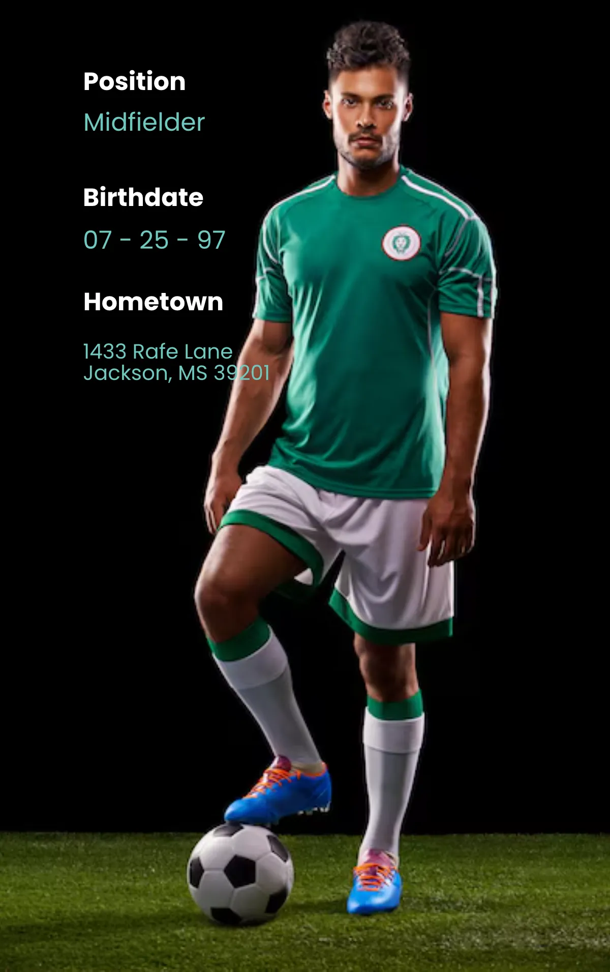 Free Sample Soccer Trading Card Template to Edit Online