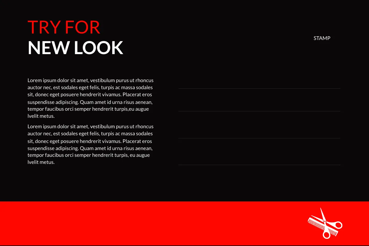 Free Barbershop Postcard Template to Edit Online