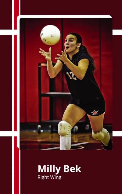 Free Volley Ball Trading Card Template to Edit Online