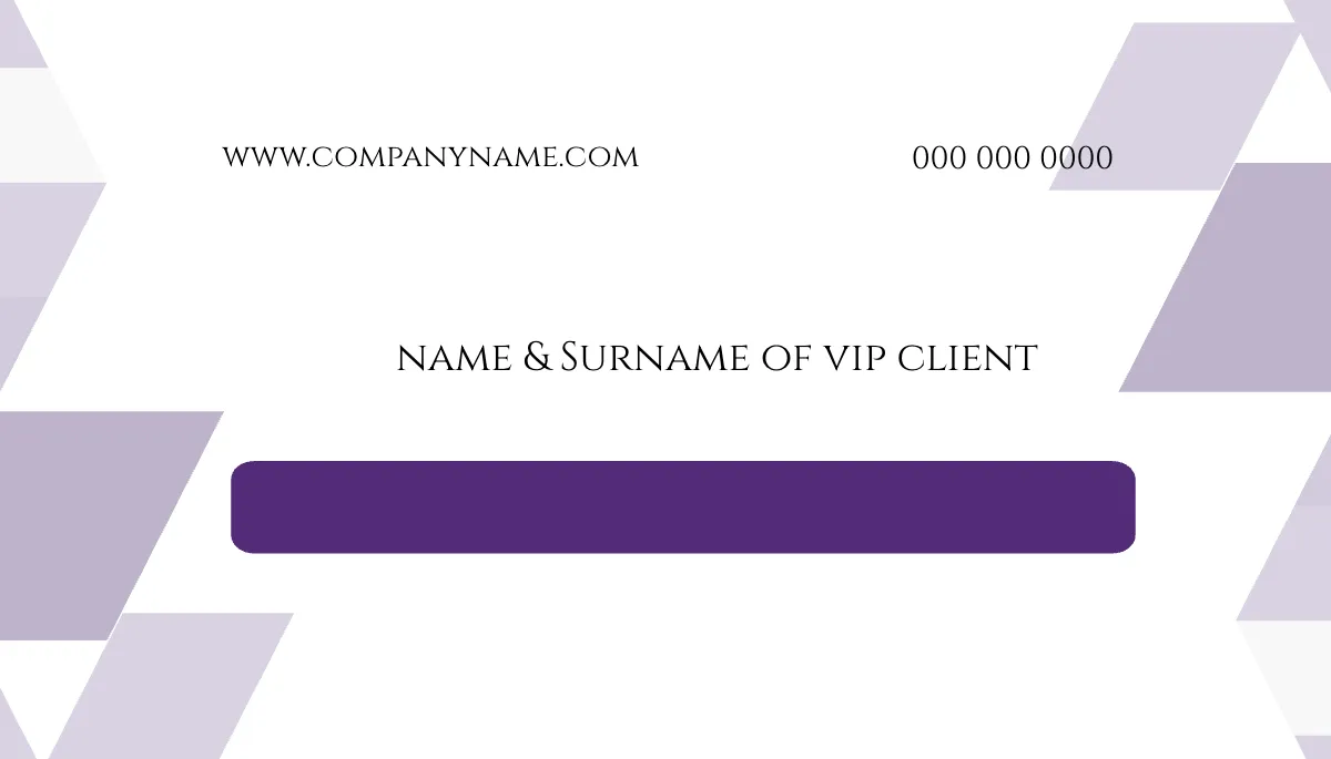 Free VIP Member Card Template to Edit Online