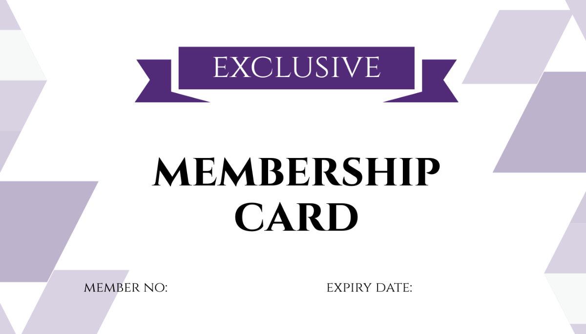 VIP Member Card Template - Edit Online & Download