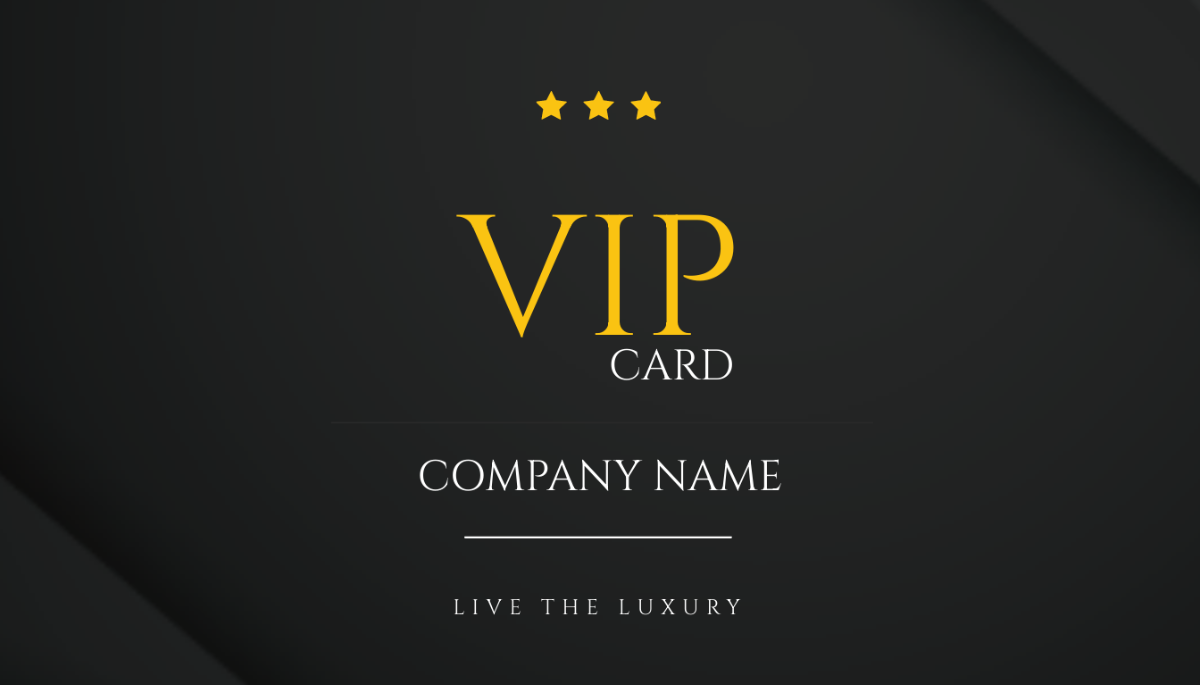 VIP Membership Card Template