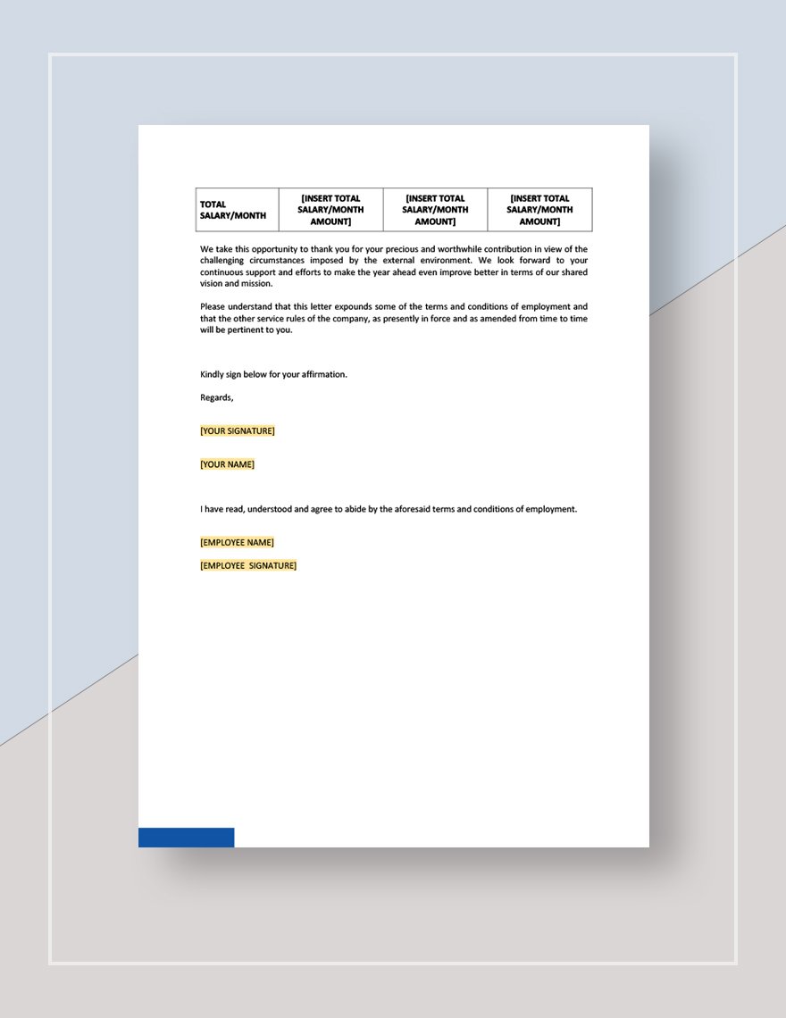 Salary Increment Letter Template