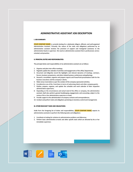 FREE Job Application Letter for Administrative Assistant ...