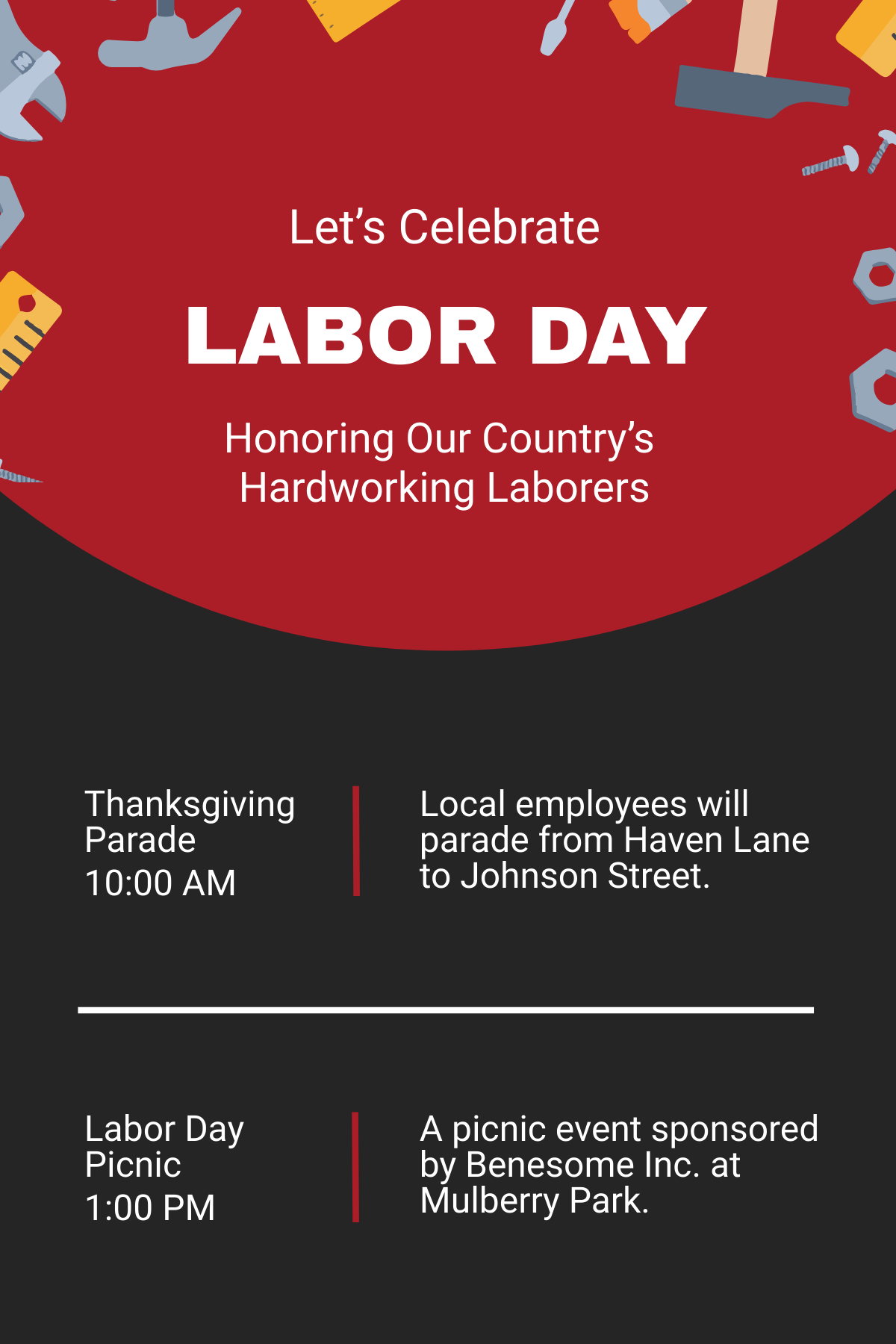 Labor Day Email Newsletter Template