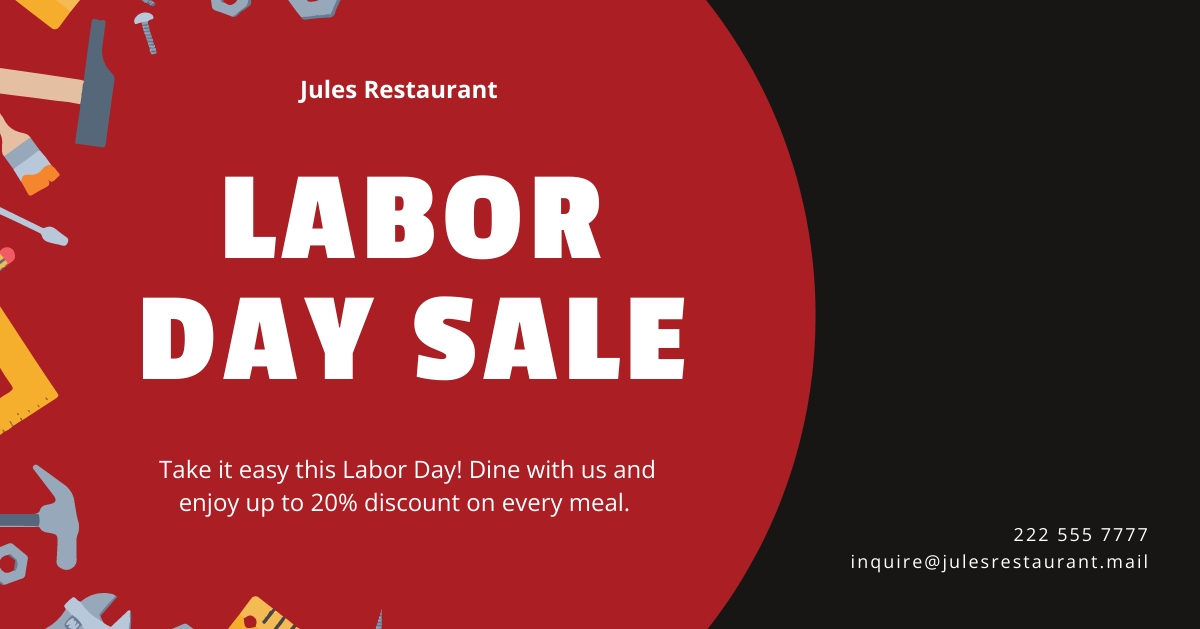 Labor Day Facebook Post Template