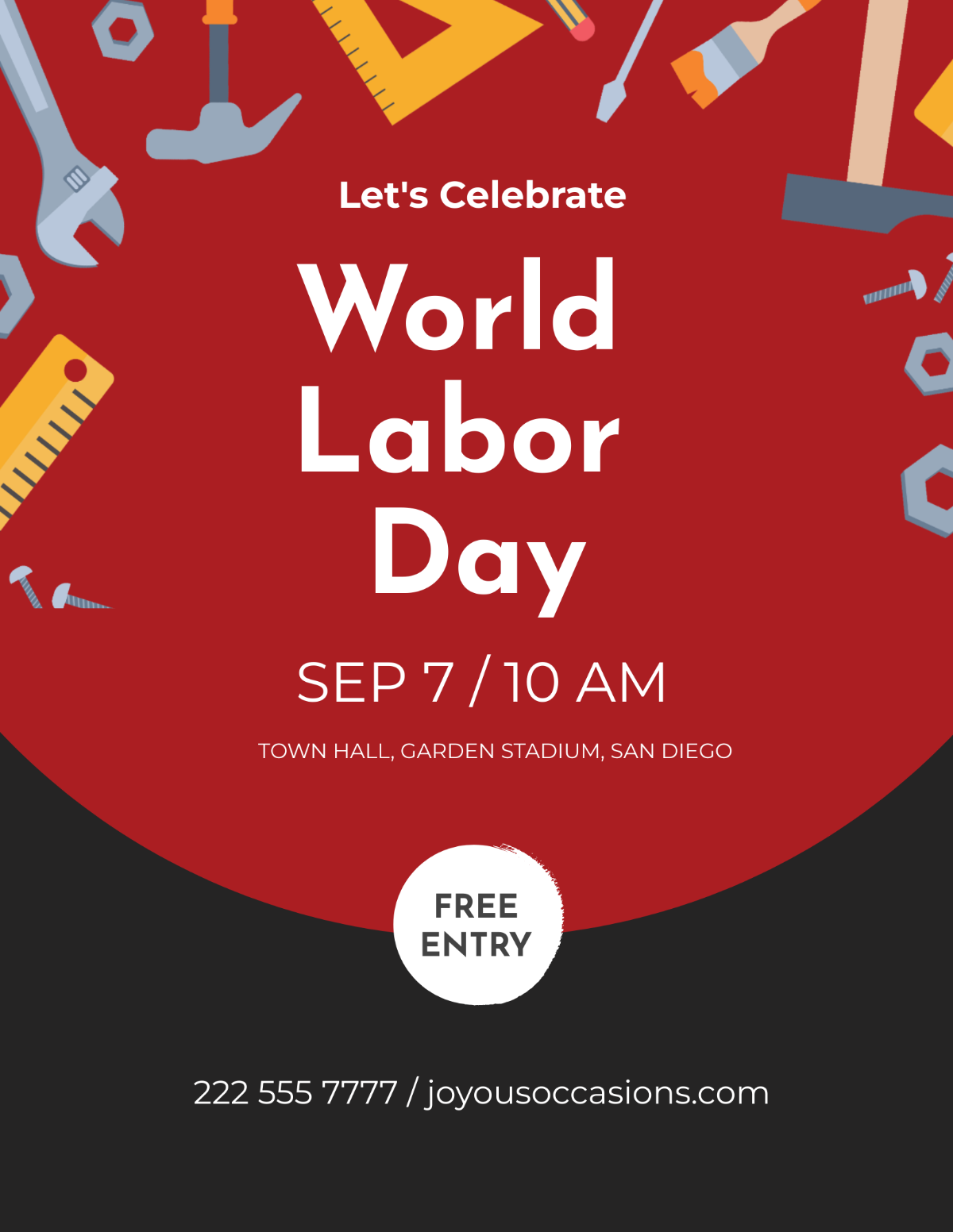 Labor Day Flyer Template - Edit Online & Download