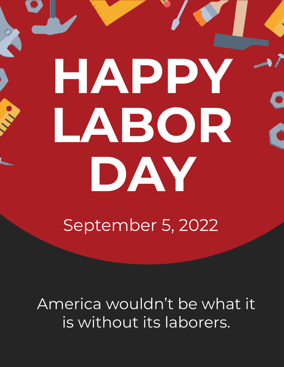 Labor Day Pinterest Pin Template