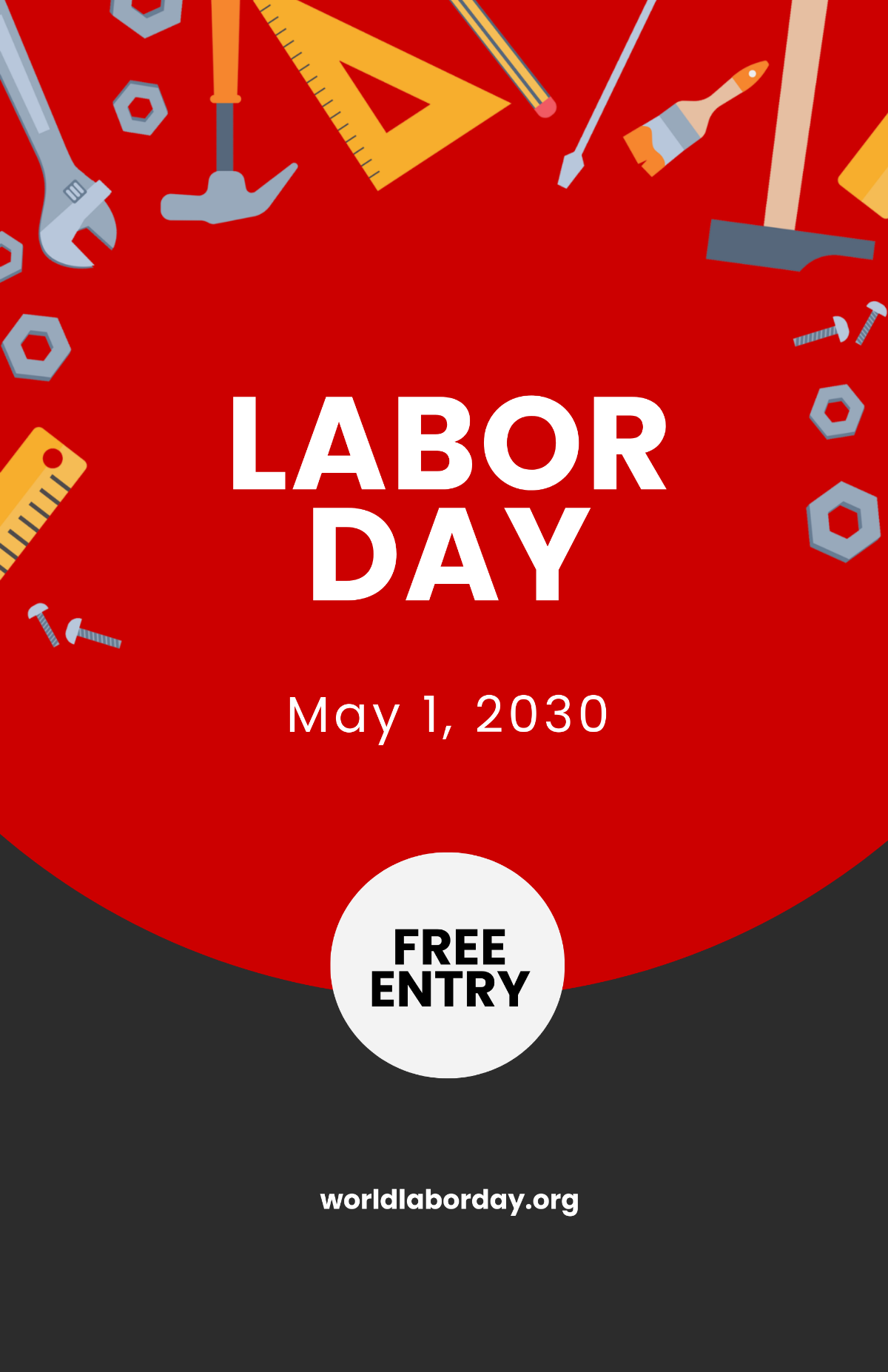 Free Labor Day Poster Template