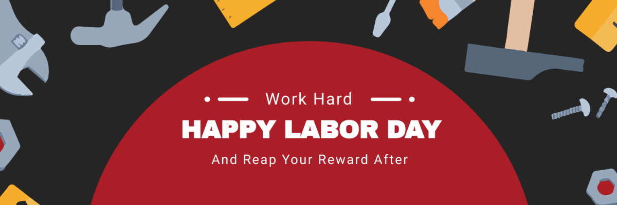 Free Labor Day Twitter Header Cover Template