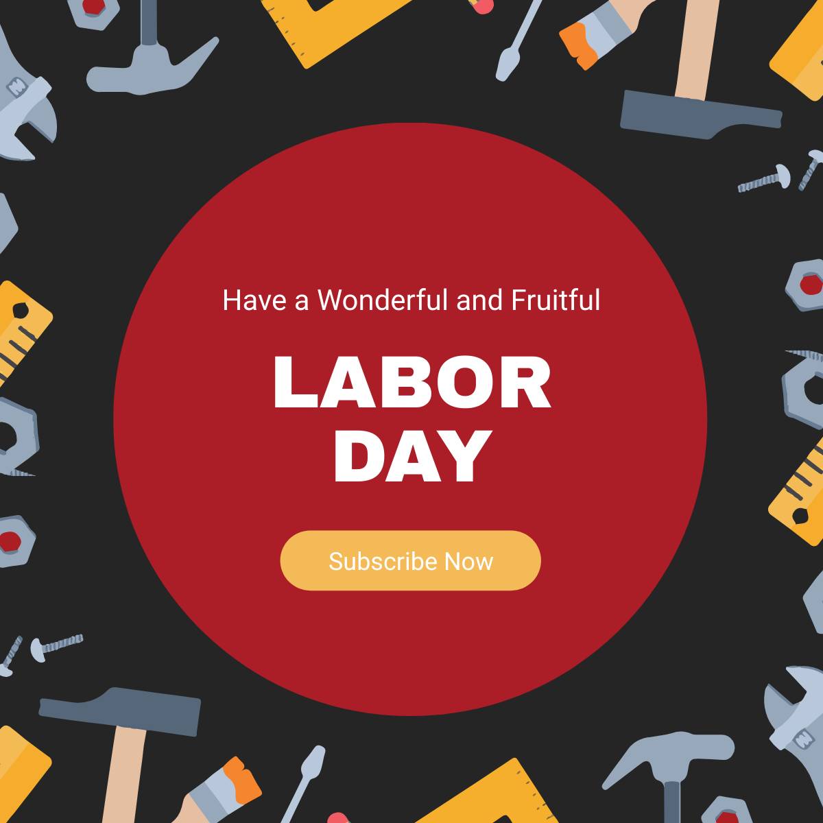 Free Labor Day YouTube Profile Photo Template