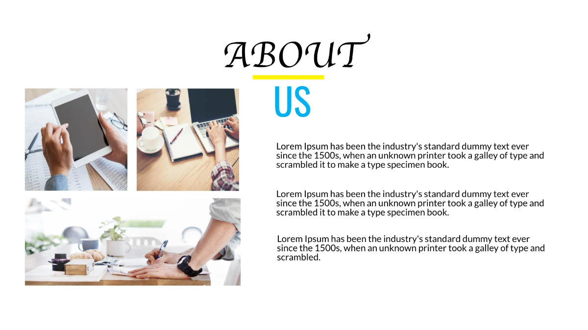 Free Simple Business Presentation Template to Edit Online