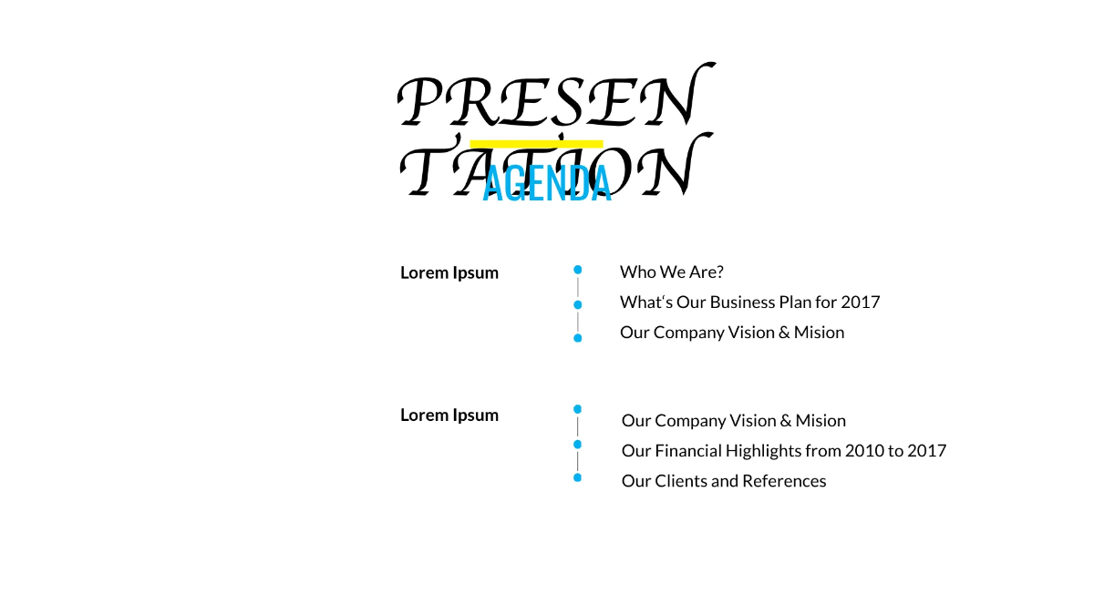 Free Simple Business Presentation Template to Edit Online