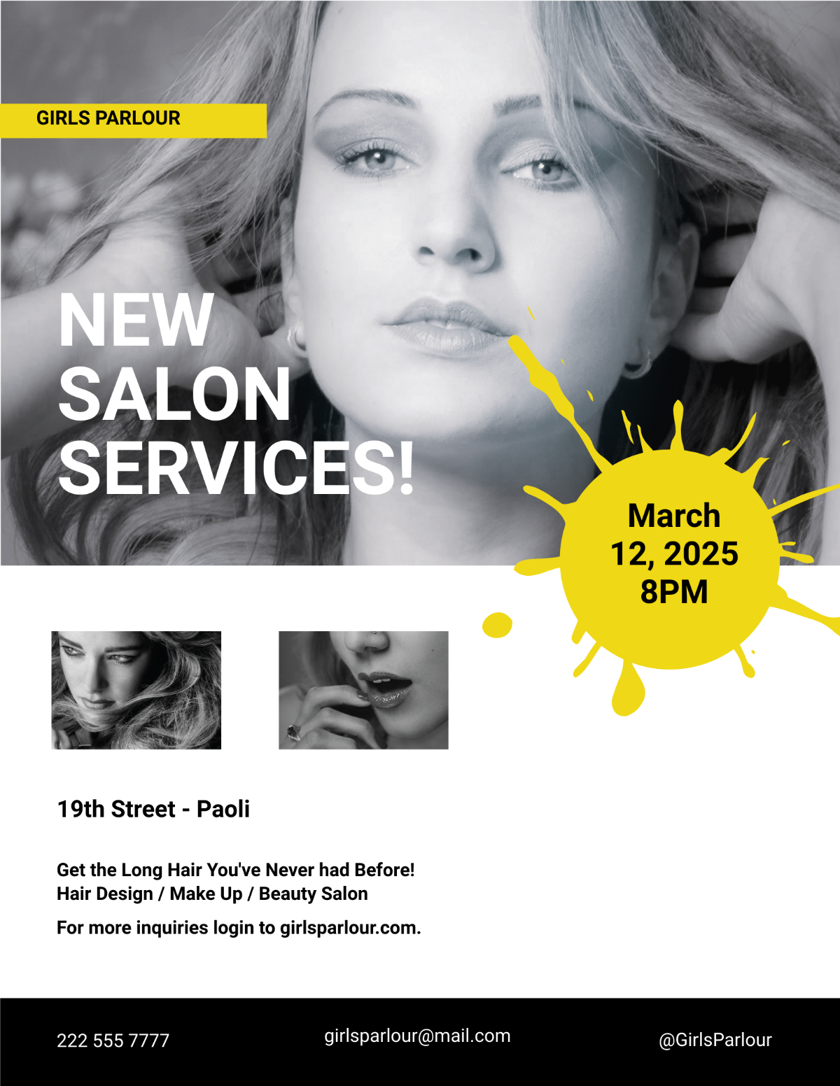 Beauty Parlor Flyer Template - Edit Online & Download