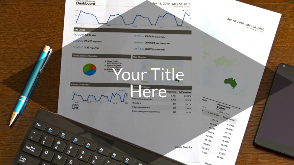 Free Dashboard Presentation Template to Edit Online